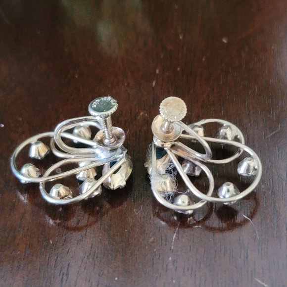 Vintage Signed Dorsons 1/20 12KT Gold Filled Rhinestone Demi Parure Pin Earrings - Picture 5 of 8